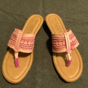 Tuscany easy street light pink sandals size 7.5